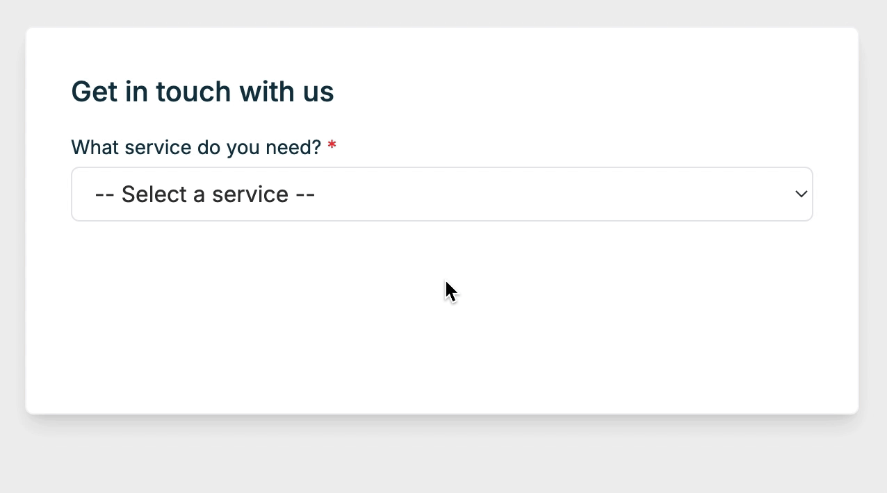 After: Interactive Form with Visual Indicators